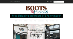 Desktop Screenshot of bootsandheelsshop.com